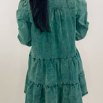 Evergreen Charm Tiered Mini Dress - Jessi Jayne Boutique