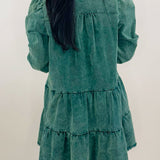 Evergreen Charm Tiered Mini Dress - Jessi Jayne Boutique