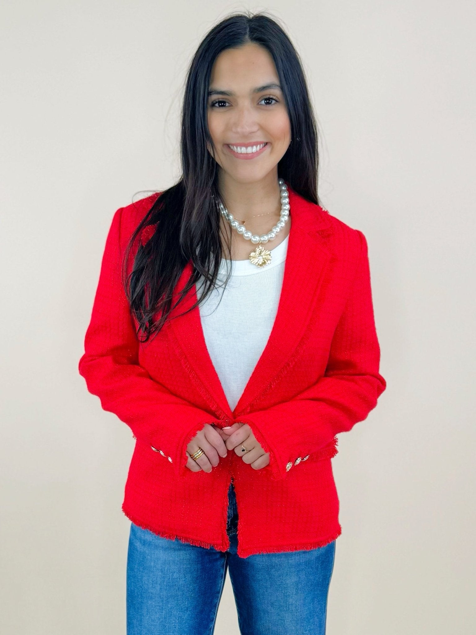 Power Move Tweed Blazer - Jessi Jayne Boutique