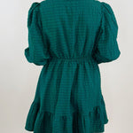 Emerald Ruffle Tiered Dress - Jessi Jayne Boutique