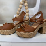 Corkys Daddy's Money Tan Wedge