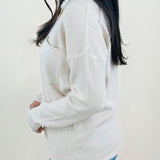 Soft Whisper Oatmeal Waffle Knit Top - Jessi Jayne Boutique