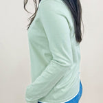 Sage Serenity Contrast Trim Sweater - Jessi Jayne Boutique