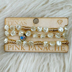 Golden Pearl Charm Bracelet Stack - Jessi Jayne Boutique