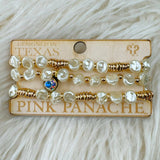 Golden Pearl Charm Bracelet Stack - Jessi Jayne Boutique