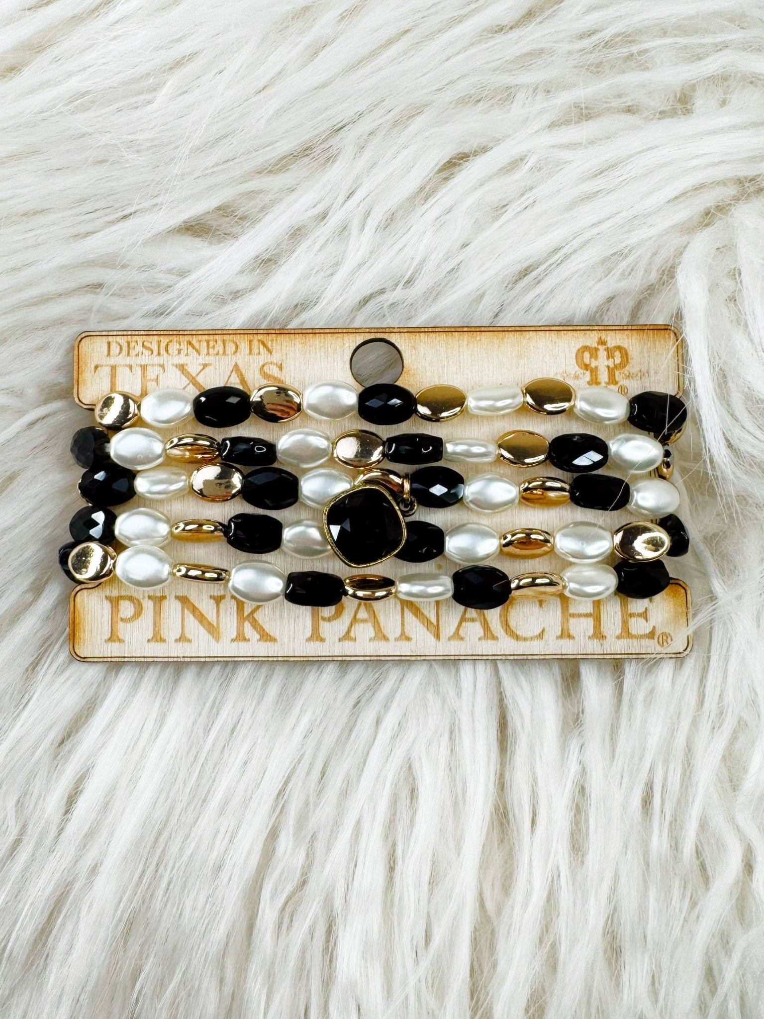 Black Tie Affair Bracelet Stack - Jessi Jayne Boutique
