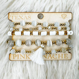 Sand Dune Tassel Bracelet Stack - Jessi Jayne Boutique
