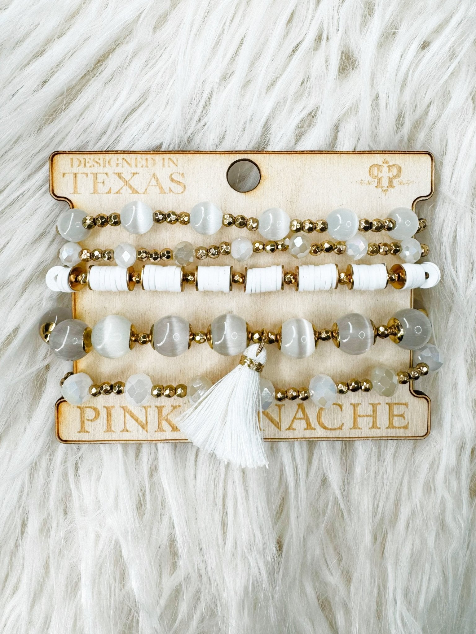 Sand Dune Tassel Bracelet Stack - Jessi Jayne Boutique