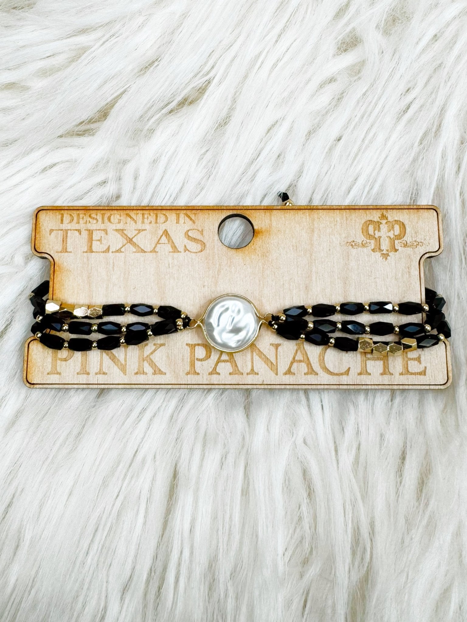 Black Pearl Layered Bracelet - Jessi Jayne Boutique