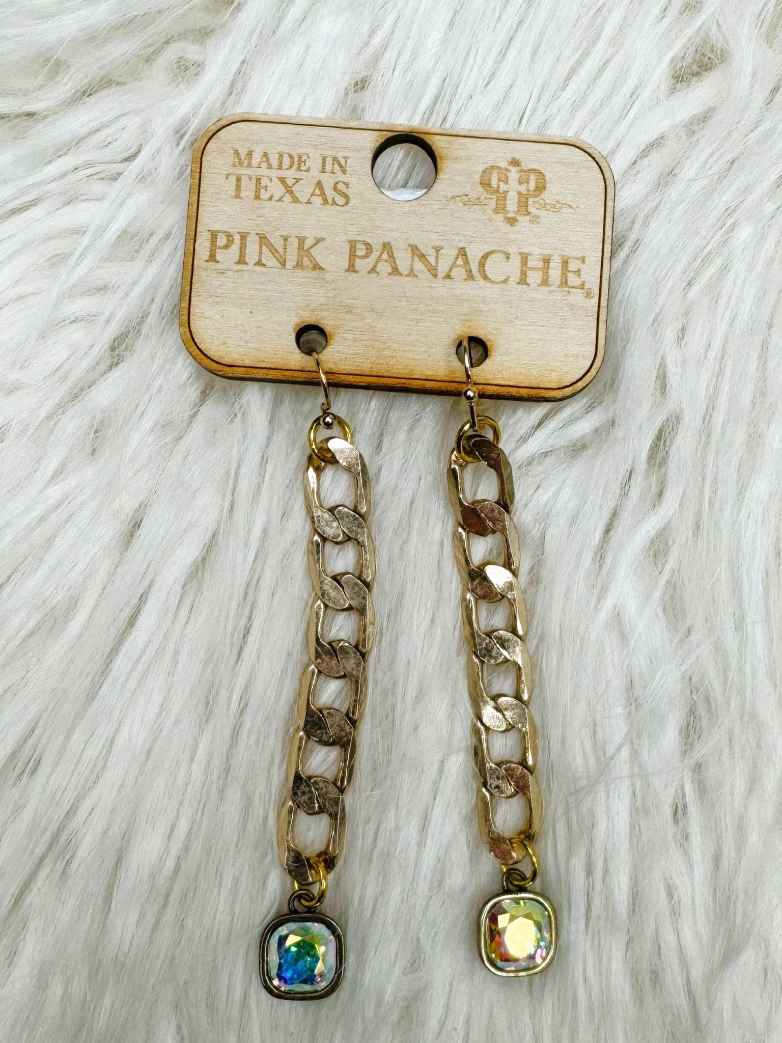 Gold Chain Drop Earrings - Jessi Jayne Boutique