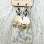 Golden Fringe Glam Earrings - Jessi Jayne Boutique