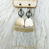 Golden Fringe Glam Earrings - Jessi Jayne Boutique