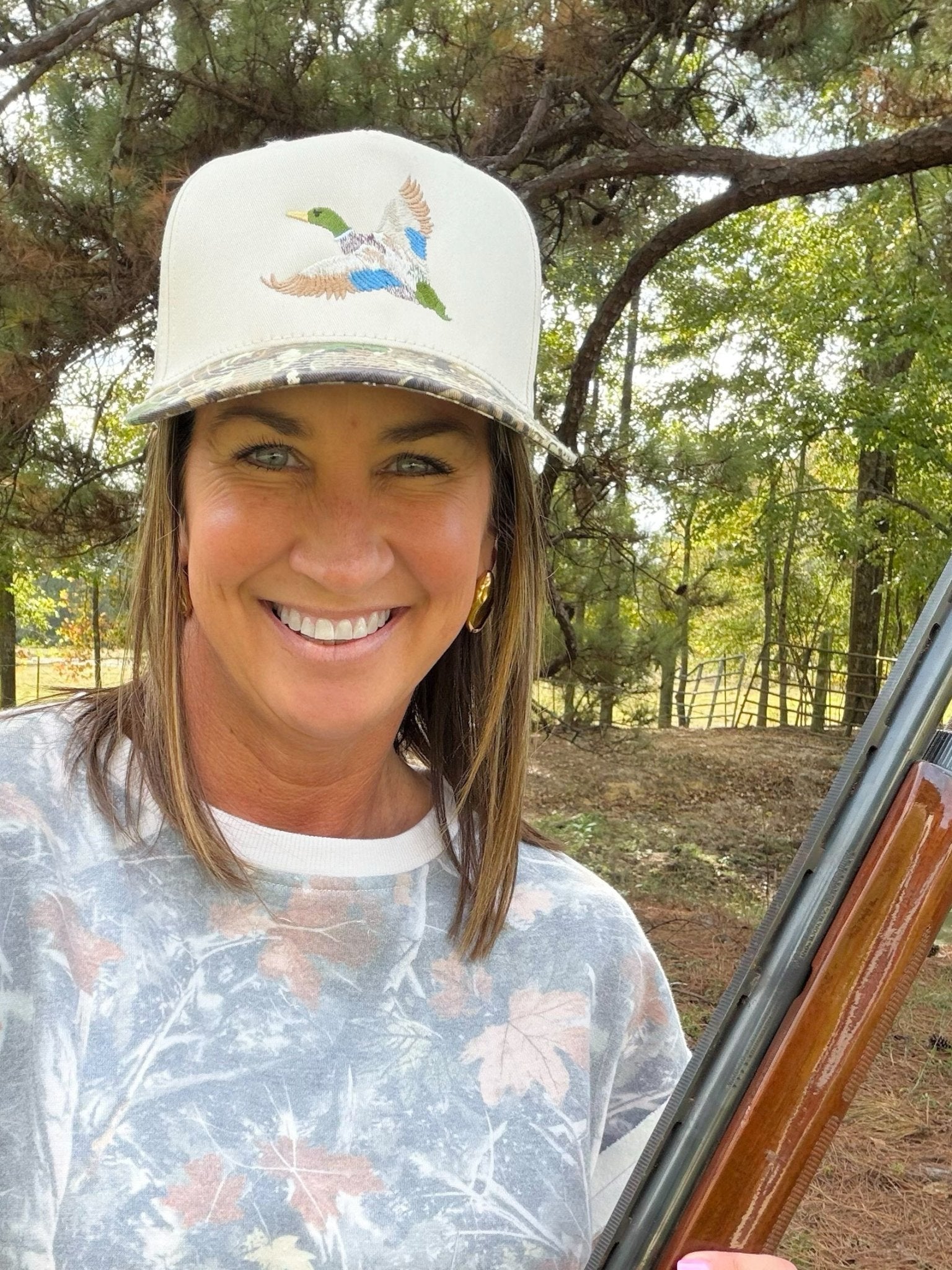 Opening Day Mallard Embroidered Camo Brim Hat - Jessi Jayne Boutique