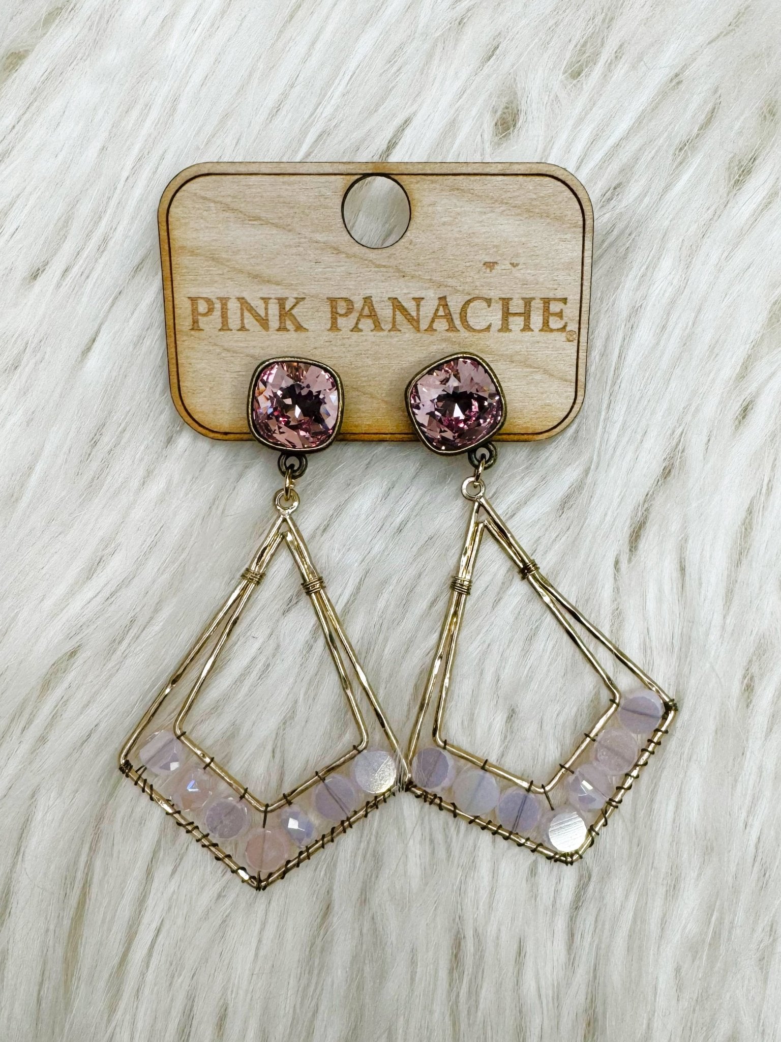Blushing Prism Drop Earrings - Jessi Jayne Boutique