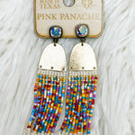 Rainbow Beaded Fringe Earrings - Jessi Jayne Boutique