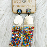 Rainbow Beaded Fringe Earrings - Jessi Jayne Boutique