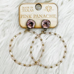 Rosé Radiance Hoop Earrings - Jessi Jayne Boutique