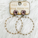 Rosé Radiance Hoop Earrings - Jessi Jayne Boutique