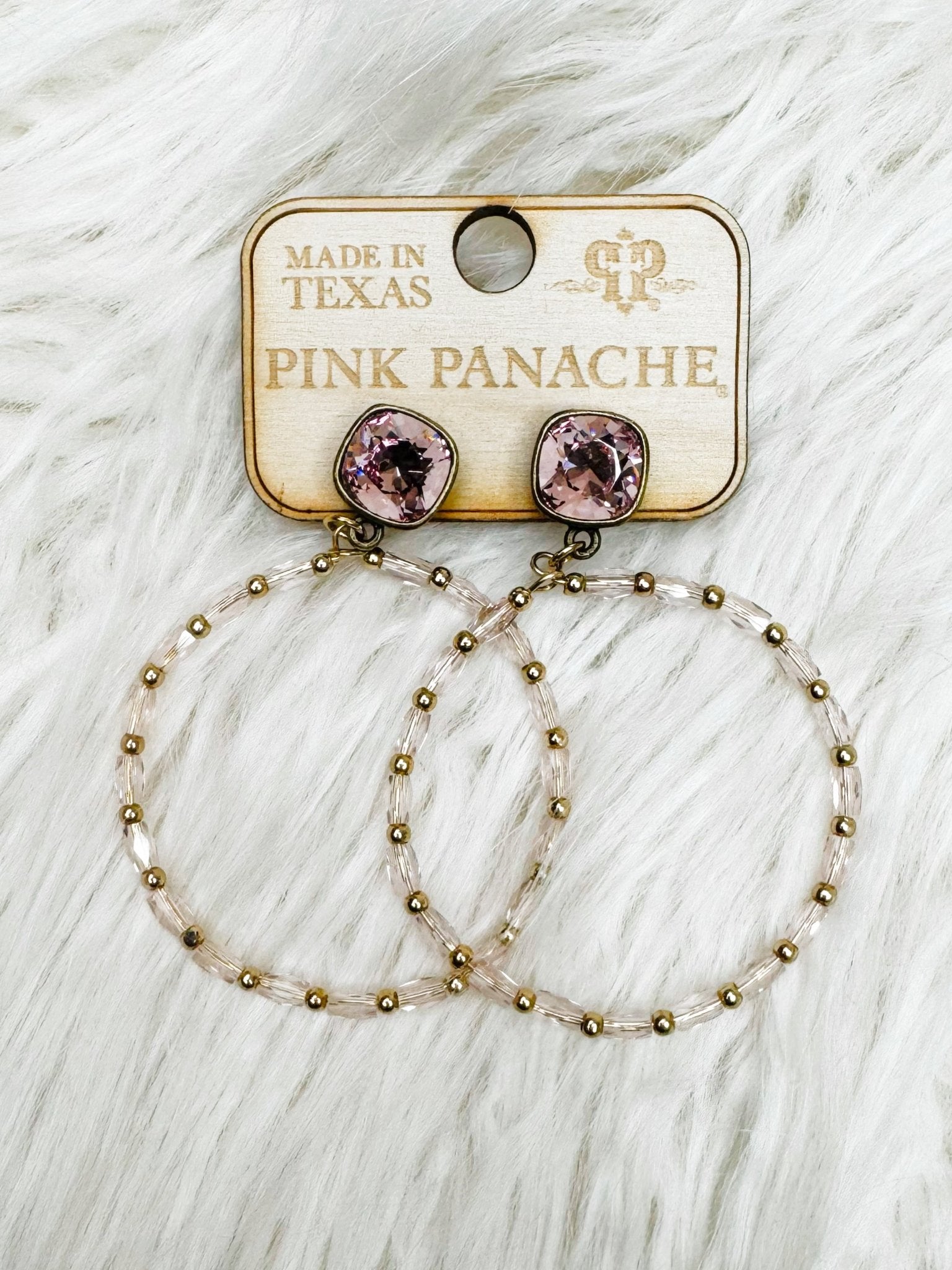 Rosé Radiance Hoop Earrings - Jessi Jayne Boutique