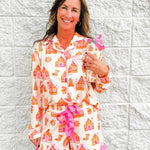Gingerbread Wonderland Ruffle Shorts Pajama Set - Jessi Jayne Boutique