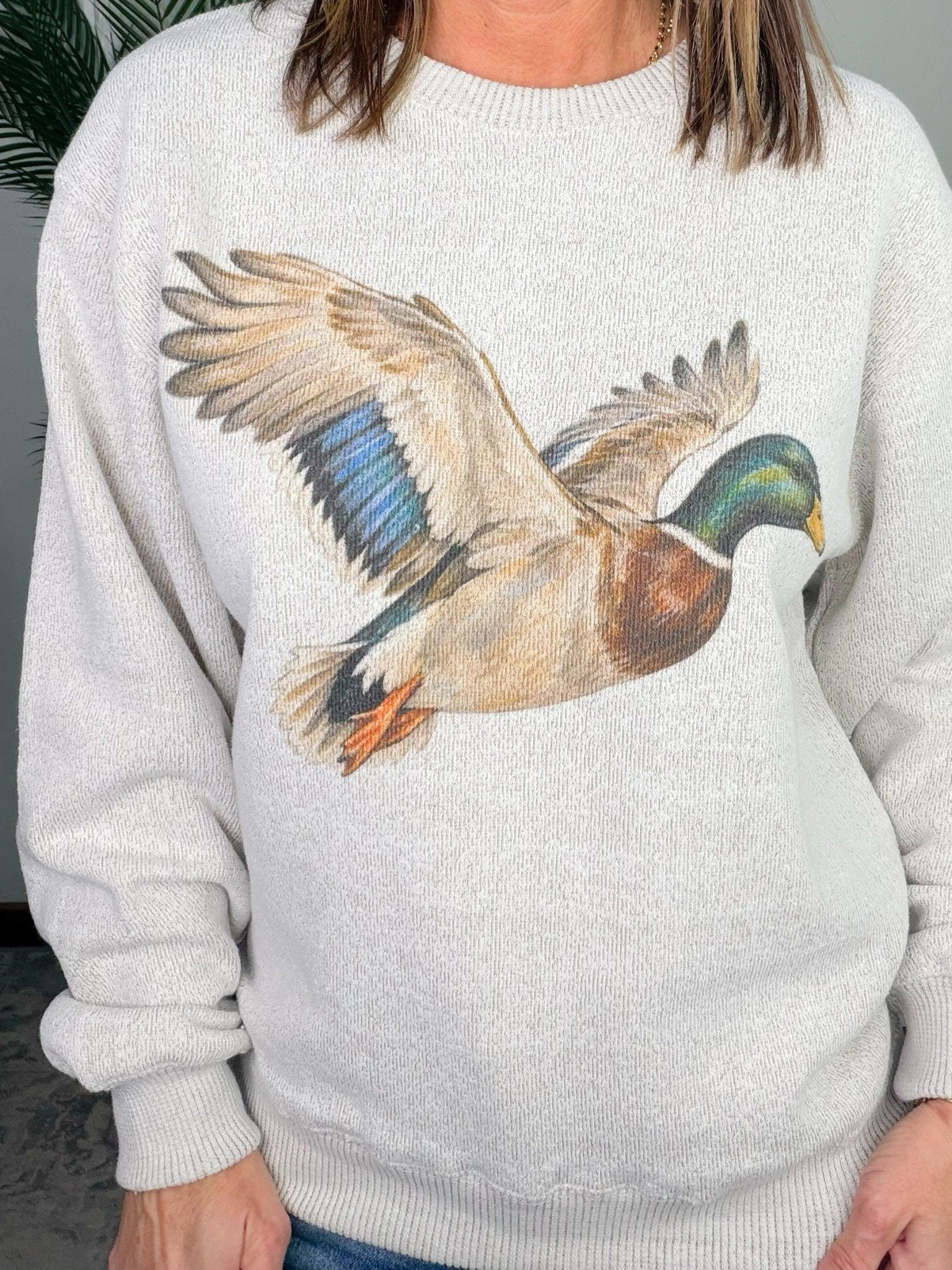 Duck Season Darling Mallard Graphic Nantucket Sweatshirt - Jessi Jayne Boutique