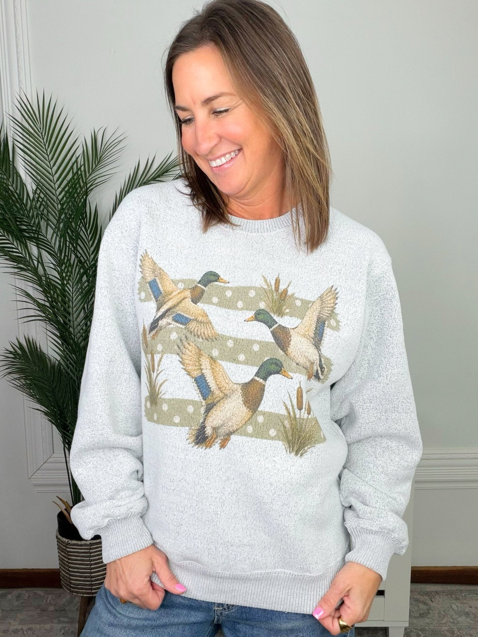 Flock Together Mallard Graphic Nantucket Sweatshirt - Jessi Jayne Boutique