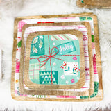 Enameled Mango Wood Trays with Patterns Set of 3 - Jessi Jayne Boutique