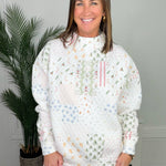 Christmas Holiday Quilted Mockneck Sweatshirt - Jessi Jayne Boutique