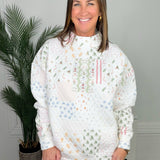 Christmas Holiday Quilted Mockneck Sweatshirt - Jessi Jayne Boutique
