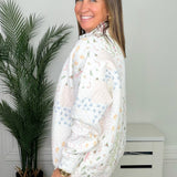 Christmas Holiday Quilted Mockneck Sweatshirt - Jessi Jayne Boutique