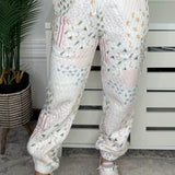 Christmas Holiday Quilted Joggers