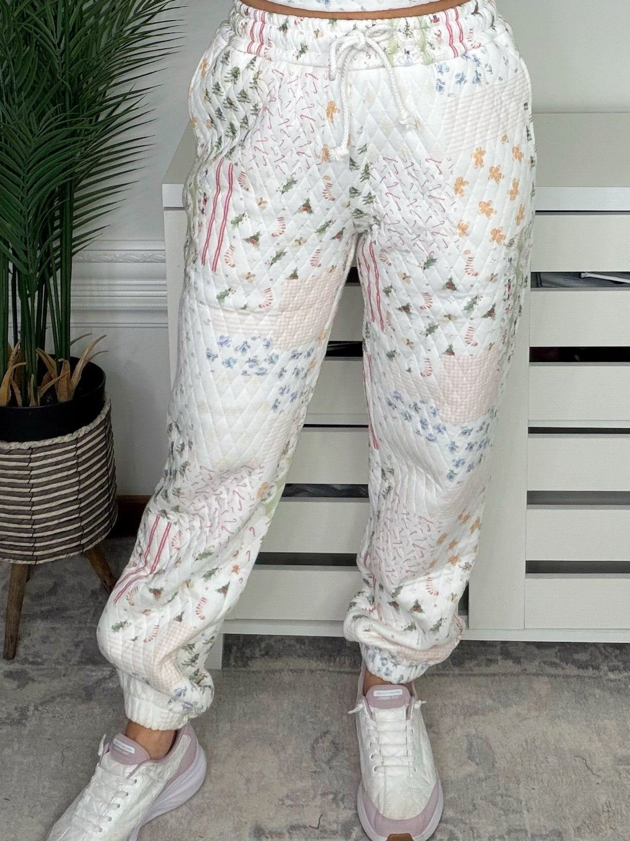 Christmas Holiday Quilted Joggers - Jessi Jayne Boutique