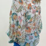 Autumn Bloom Button Front Blouse - Jessi Jayne Boutique
