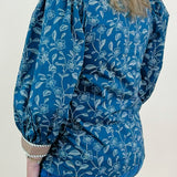 Midnight Garden Button Front Top - Jessi Jayne Boutique