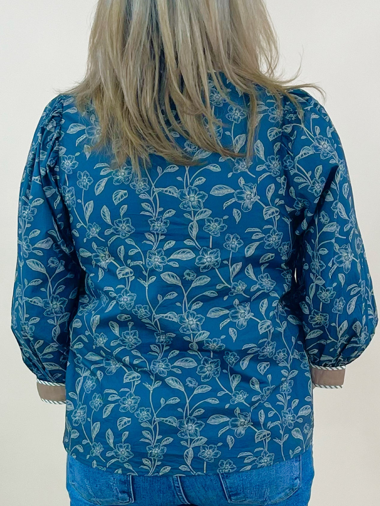 Midnight Garden Button Front Top - Jessi Jayne Boutique