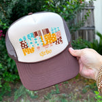 Autumn Girlies Tan/Brown Trucker Hat - Jessi Jayne Boutique