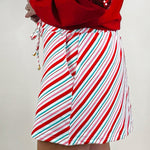 Candy Cane Stripes Skort - Jessi Jayne Boutique