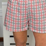Plaid Tidings MERRY Sweatshirt and Shorts Lounge Set - Jessi Jayne Boutique