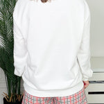 Plaid Tidings MERRY Sweatshirt and Shorts Lounge Set - Jessi Jayne Boutique