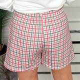 Plaid Tidings MERRY Sweatshirt and Shorts Lounge Set - Jessi Jayne Boutique