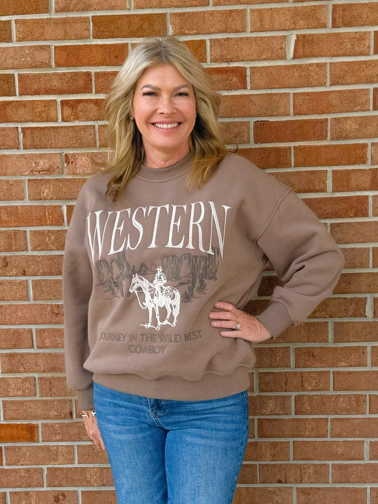 Cowboy Western Journey Sweatshirt - Jessi Jayne Boutique