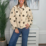 Seeing Spots Polka Dot Collared Jacket - Jessi Jayne Boutique