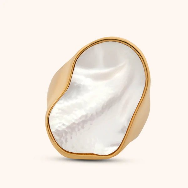 Pressie Opalescent Veil Ring Gold - Jessi Jayne Boutique