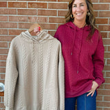 Braided Texture Hoodie - Jessi Jayne Boutique