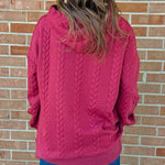 Braided Texture Hoodie - Jessi Jayne Boutique
