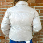 Frostbound Taupe Puffer Jacket - Jessi Jayne Boutique