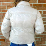 Frostbound Taupe Puffer Jacket - Jessi Jayne Boutique