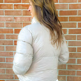 Frostbound Taupe Puffer Jacket - Jessi Jayne Boutique