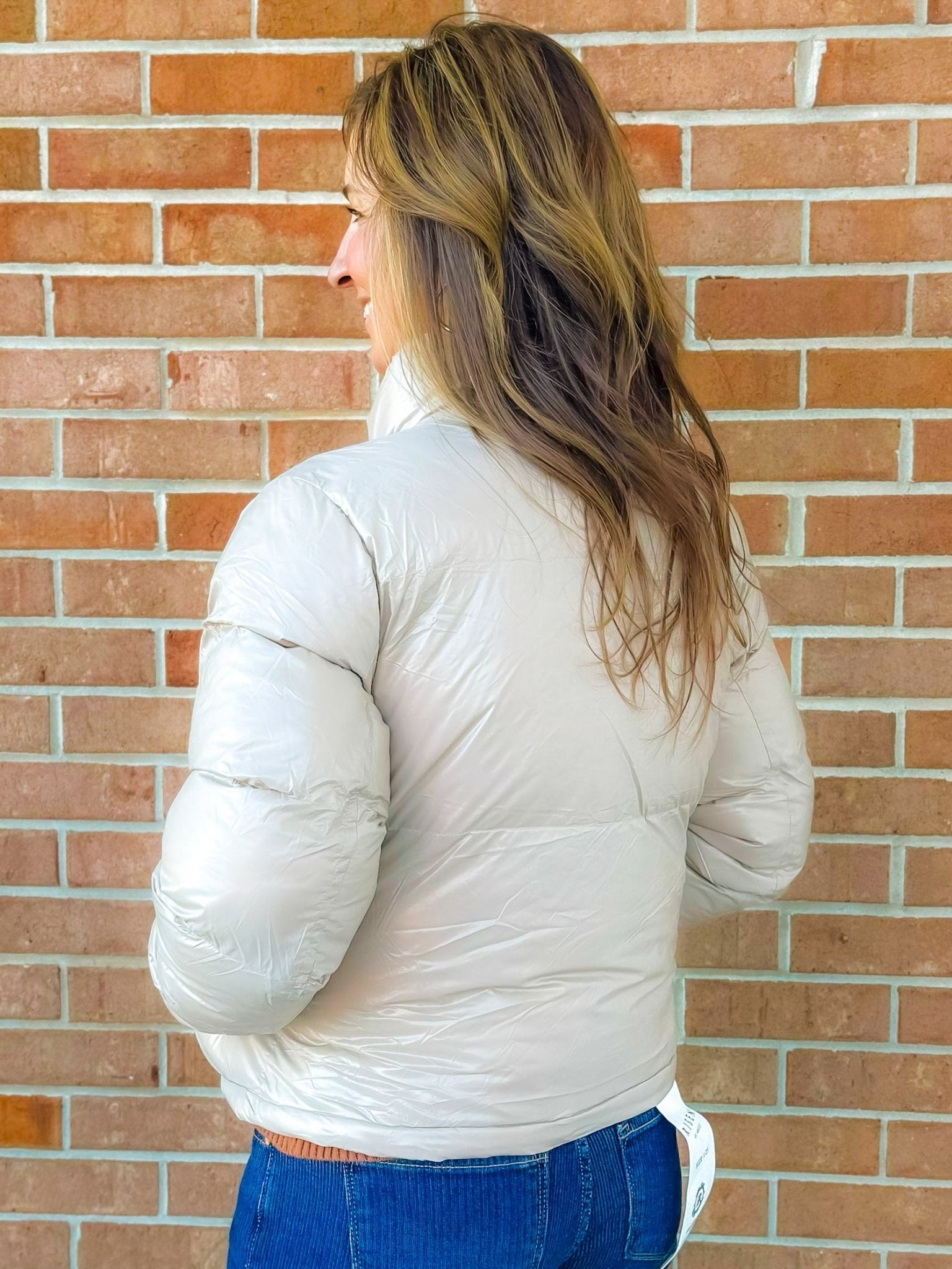 Frostbound Taupe Puffer Jacket - Jessi Jayne Boutique