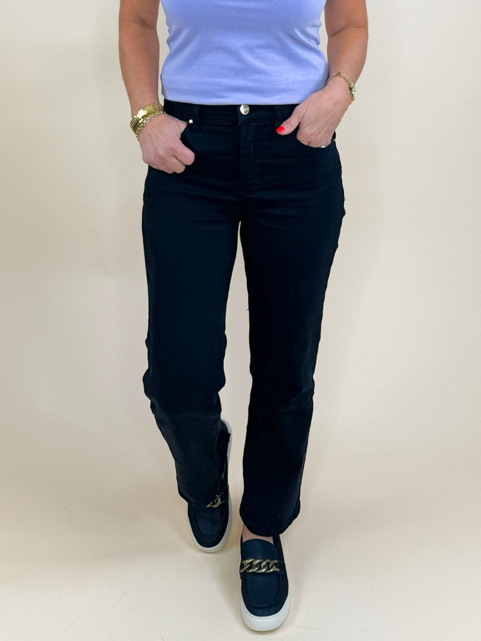 Risen Black Midnight Sculpt Crop Jeans - Jessi Jayne Boutique